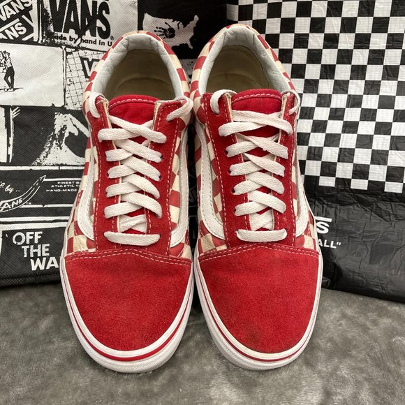 🛹VANS🛹 HP! RED CHECKERBOARD AND SUEDE SNEAKERS - Picture 7 of 7